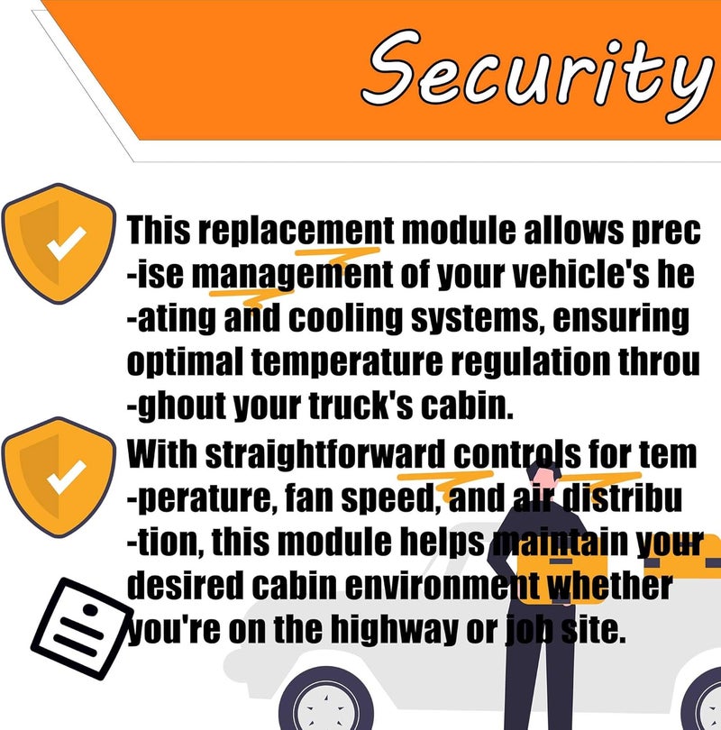LEVANLIGHT Front A/C Heater Climate Control Module Compatible for 2006-2008 Dodge Ram 1500 2500 3500 2008-2011 Dodge Dakota Replace#P55056569AD, 55056569AE - Image 4